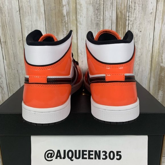 Air Jordan 1 Mid Turf Orange Men’s - Picture 6 of 9